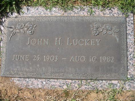 John H Luckey Find A Grave Memorial