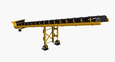 Mobile Belt Conveyor 3d Model 79 Obj 3ds Fbx Max Free3d