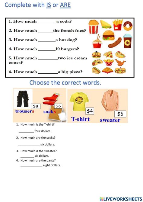 Asking And Comparing Prices Clothing Esl Worksheet By J729