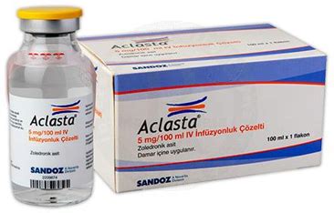 Aclasta Mg Ml Iv Infuzyon Cozeltisi Fiyat