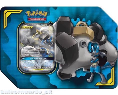 Pokemon Tcg Power Partnership Tin Lucario Melmetal Gx Brand New