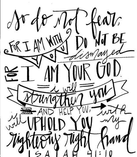 Do Not Fear For I Am With Youisaiah 4110 Printable Jpeg Isaiah