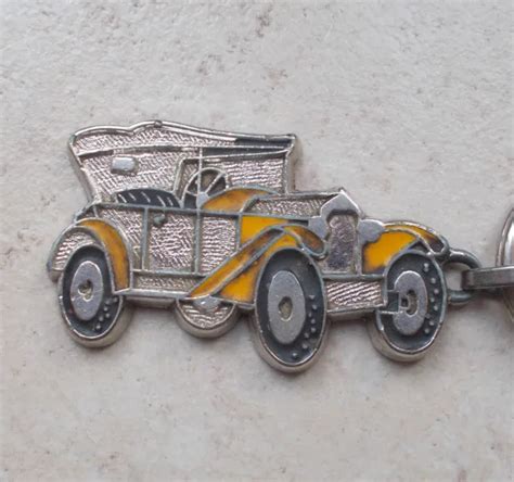 ANCIEN PORTE CLEFS clés vintage voiture 1920s Metal automobilia 2000