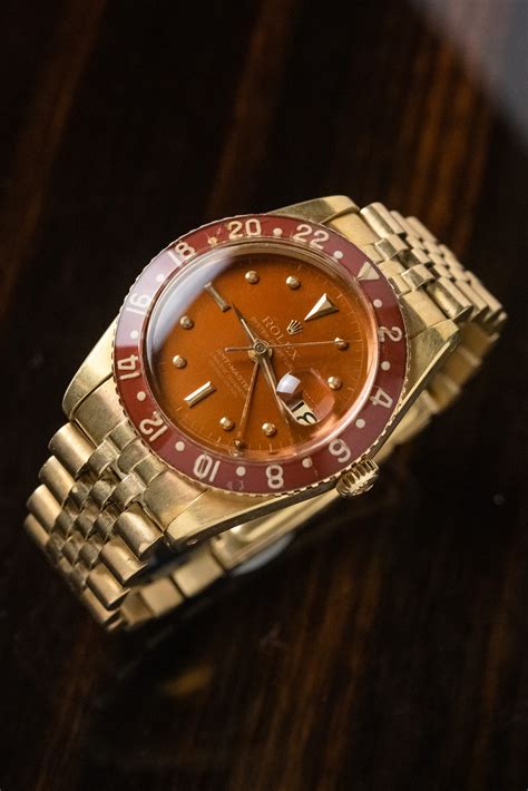 Rolex GMT Master Ref 6542 In 18k Yellow Gold Top Condition Rolex