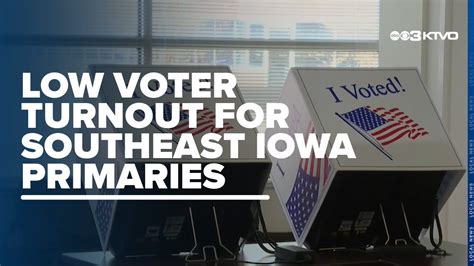 Tuesdays Primary Election Voter Turnout Varied Across Southeast Iowa