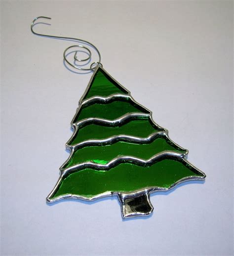 Stained Glass Christmas Tree Ornament