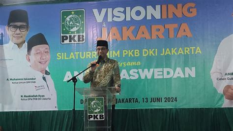 Usai Didukung PKB Maju Pilgub Jakarta Anies Baswedan Bismillah