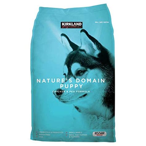 Kirkland Signature Nature's Domain Puppy Formula Chicken & Pea Dog Food 20 lb. – Pets Trend Store