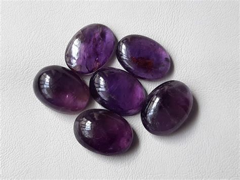 Mm Amethyst Cabochon Carats Natural Amethyst Cabochon Etsy