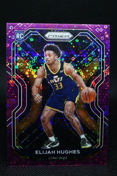 2020 21 Panini Prizm Purple Fast Break Disco Elijah Hughes 71 75 Rookie