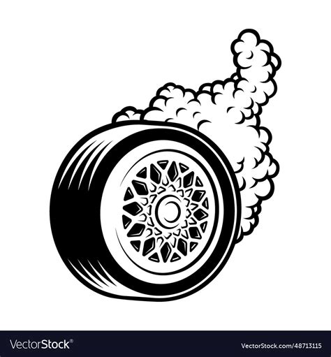 Car Wheel Royalty Free Vector Image VectorStock