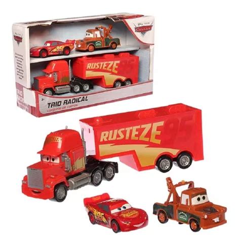 Brinquedo Carrinho Trio Radical Cars Mcqueen Tow Mater Mack Frete grátis