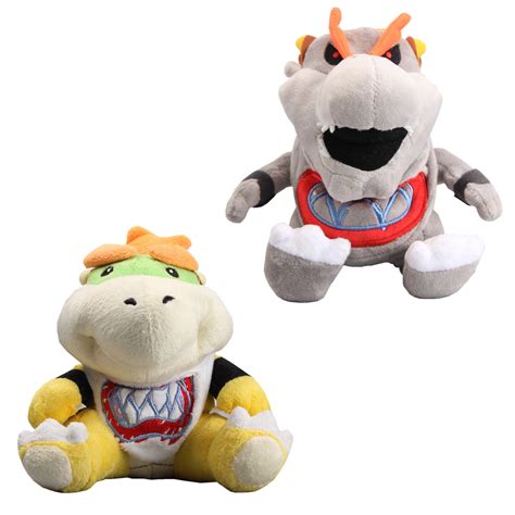 Uiuoutoy Super Mario Bowser Jr And Dry Bones Gray Bowser Jr Koopa Plush