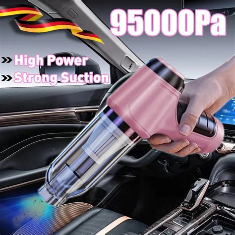 Car Vacuum Cleaner Strong Suction 95000pa Portable Wireless Vacuum Cleaner Cleaning Machine