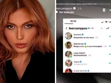 Ex Affair De Neymar Fernanda Campos Volta A Expor Messi No Instagram