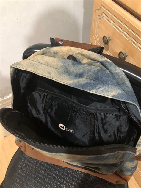 Mipac Acid Wash Design Backpack Womens Fashion Bags And Wallets