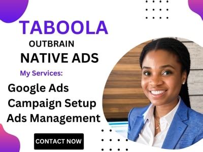 Setup Taboola Campaign Manage Ads Outbrain Native Ads Goggle Campaigns