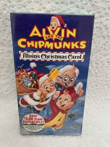 Alvin And The Chipmunks Alvins Christmas Carol Vhs 1994 For Sale