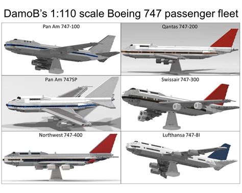 Lego Moc Boeing 747 Passenger Fleet By Damob By Damob Rebrickable
