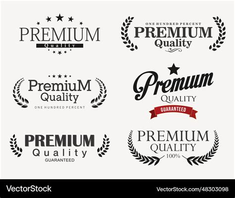 Premium Quality Labels And Badges Collection Vector Image