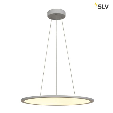 SLV 1001347 LED PANEL ROUND Pendelleuchte Silbergrau 360LED 40W Dimmbar