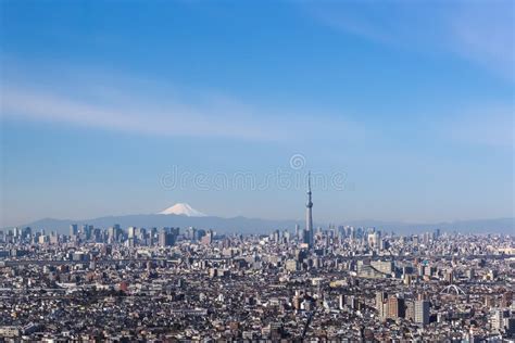 Tokyo City View with Mt. Fuji Stock Image - Image of sight, skyline: 98856557