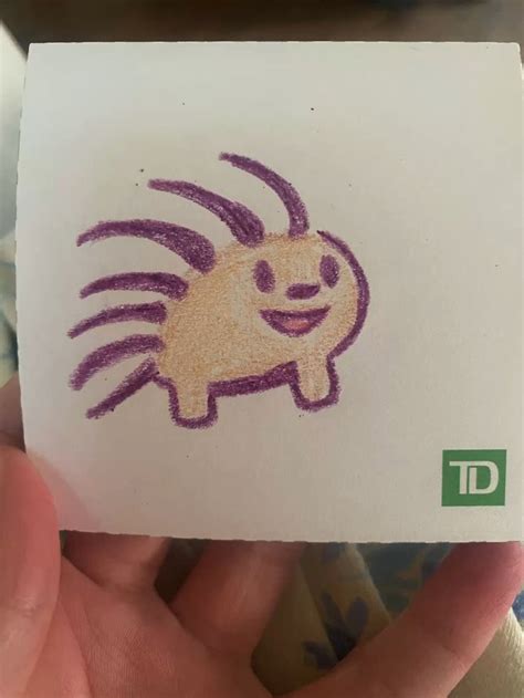 Fanart Of Porcupine From Harold And The Purple Crayon