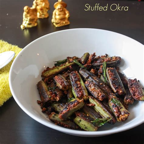 Bharwan Bhindi Stuffed Okra Relish The Bite