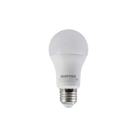 Foco Led 5W Luz Calida Bulbo A19 Base Tipo E27 Surtek FLC5 Ferretería