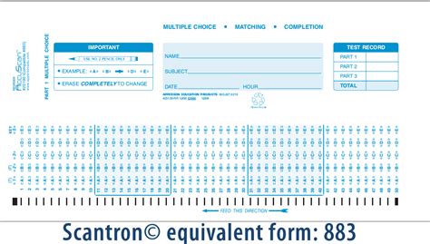 Scantron™ Compatible Answer Sheet And Forms Catalog Apperson S Scantron 75 Q Compatible Form