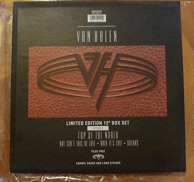 popsike.com - Van Halen Top Of The World 12" Vinyl Record Box Set Pin ...