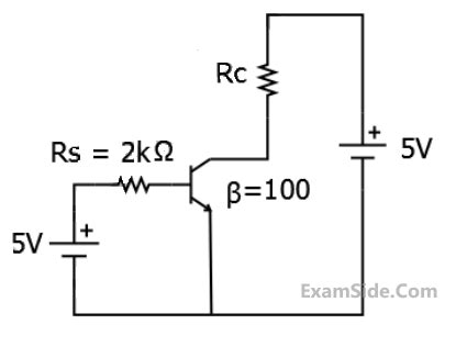 GATE EE 2014 Set 2 Bjt And Mosfet Biasing Question 8 Analog