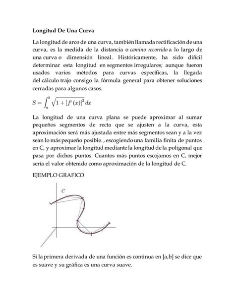 Longitud De Una Curva PDF Descarga Gratuita