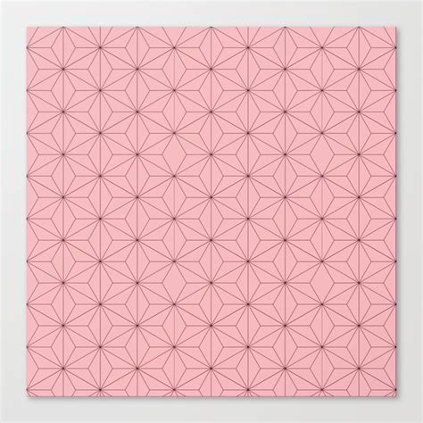 Nezuko Pattern Canvas Print by JumperCat | Society6