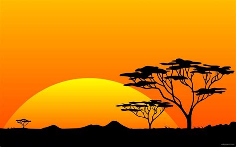 Scenery Safari Sunrise Africa Sunset Art African Paintings Africa Art