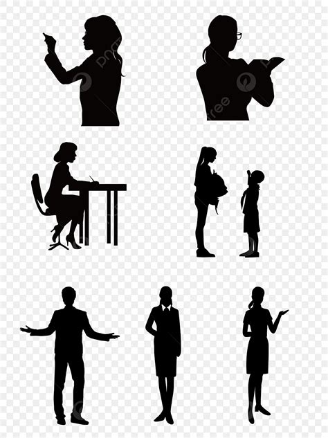 Teacher Silhouette Png Images Original Teacher Silhouette Teachers Day