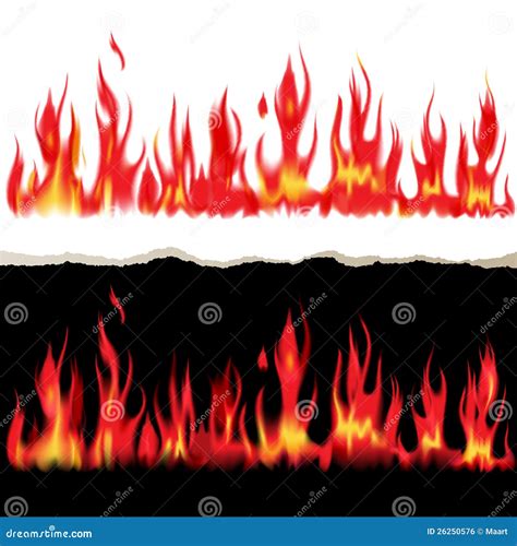 Fire Banners Stock Vector Illustration Of White Heat 26250576