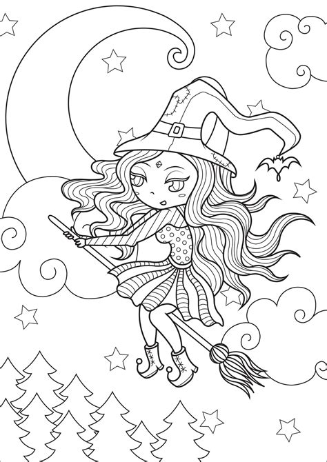 printable coloring pages aya and the witch ready for download