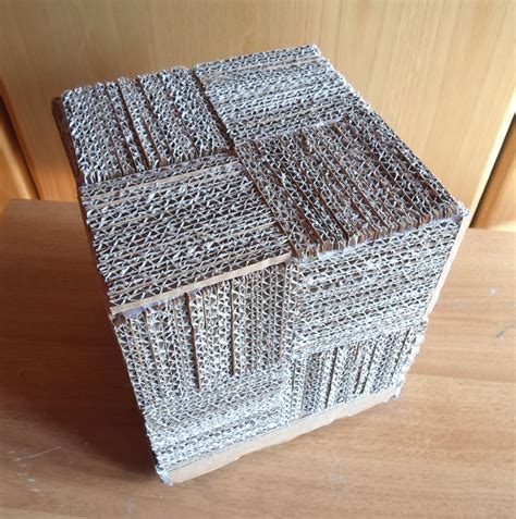 Diy Learn How To Make A Cool Cube Lamp Using Recycled Corrugated