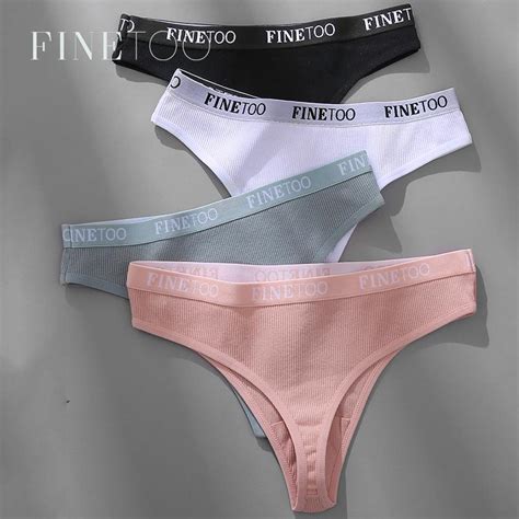 Finetoo Pi Ces Ensemble M Xl Femmes Coton String Femme Sous V Tement