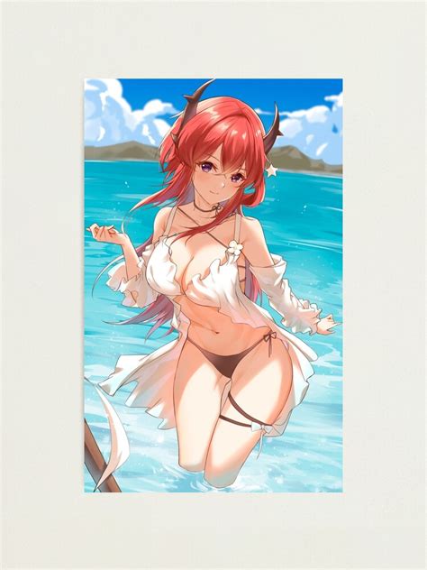 Hot Surtr Swimwear Swimsuit Arknights Sexy Lewd Boobs Panty Tits