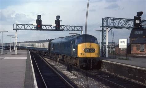 Original Slide Br Class 46 Peak Diesel 46030 Derby Oct76 1005