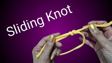 Sliding Knot 🪢how To Make Sliding Knot 🪢 Double Slider Youtube