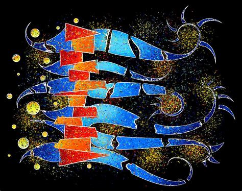 Vislepthonus V1 Abstract Scorpion Painting By Cersatti