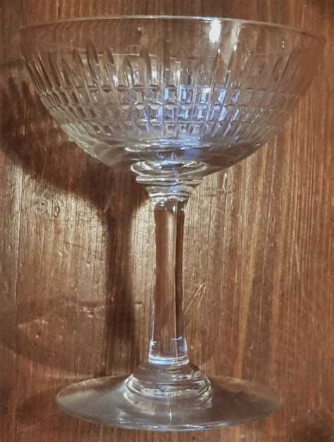 Proantic Lot Coupes Champagne En Cristal Baccarat Mod Nancy