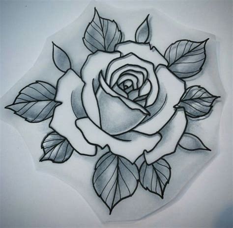 Pin by Jessica Lynn Mitchell on Tattoos | Rose drawing tattoo, Traditional rose tattoos, Tattoos