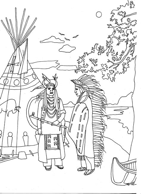 Ausmalbild Indianer Free Printable Ausmalbild Malvorlagen Ausdrucken