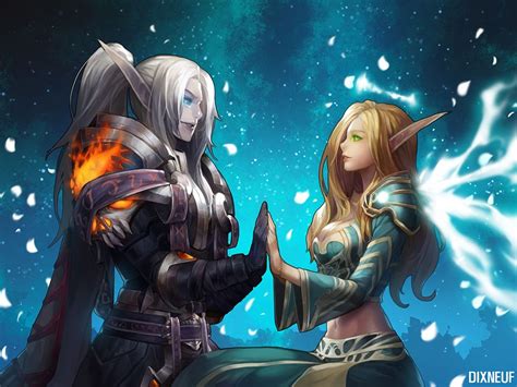 Worldofwarcraft Couple By Dixneuf84 World Of Warcraft Warcraft Art