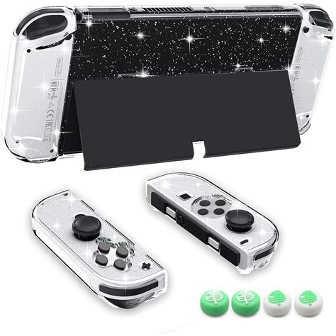 Vgtime Capa Protetora Para Nintendo Switch Oled Pele Dockable Cristal