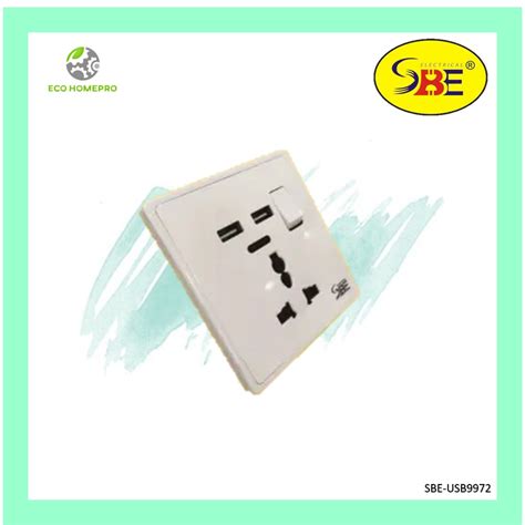 Sbe 13a Multi Switch Socket With 2usb Sbe Usb9972neon Shopee Malaysia